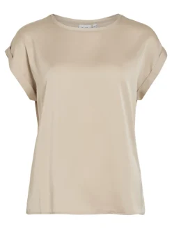 lyhythihainen toppi, VIELLETTE S/S SATIN TOP><noscript><img width=