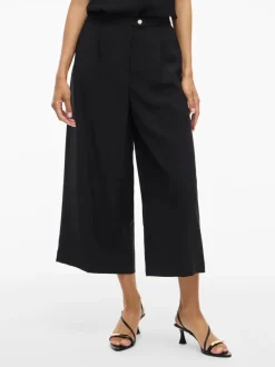 naisten housut, VIMARLEE HW WIDE CULOTTE PANTS>Vila