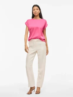 naisten lyhythihainen toppi K-Viellette S/S Satin Top - NOOS,><noscript><img width=