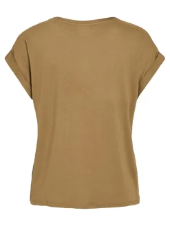 naisten lyhythihainen toppi K-Viellette S/S Satin Top - NOOS, Bistre><noscript><img width=