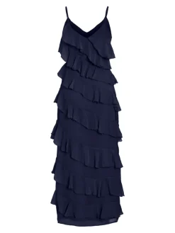 naisten mekko, VILUNA STRAP DRESS>Vila Best