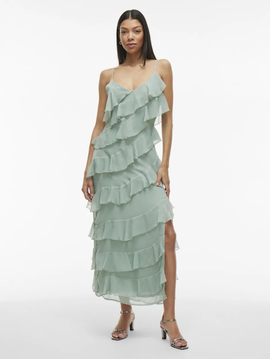 naisten mekko, VILUNA STRAP DRESS>Vila Hot