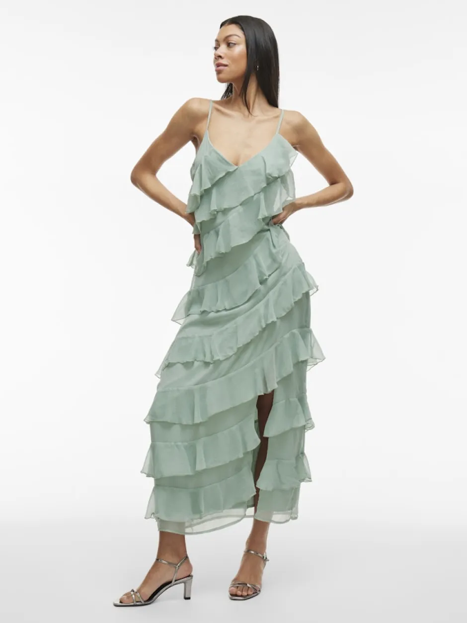 naisten mekko, VILUNA STRAP DRESS>Vila Hot