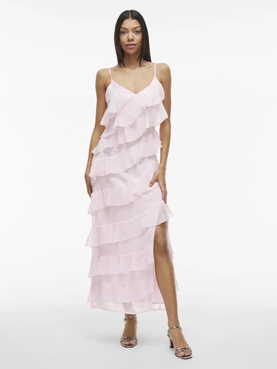 naisten mekko, VILUNA STRAP DRESS>Vila Hot