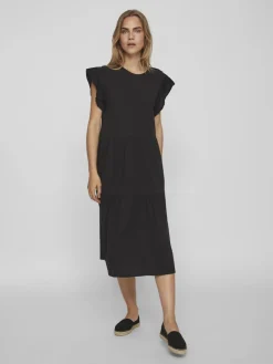 naisten mekko, VISUMMER S/S MIDI DRESS>Vila Online