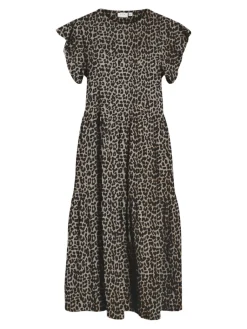 naisten mekko, VISYBIL SUMMER AOP S/S MIDI DRESS>Vila Clearance