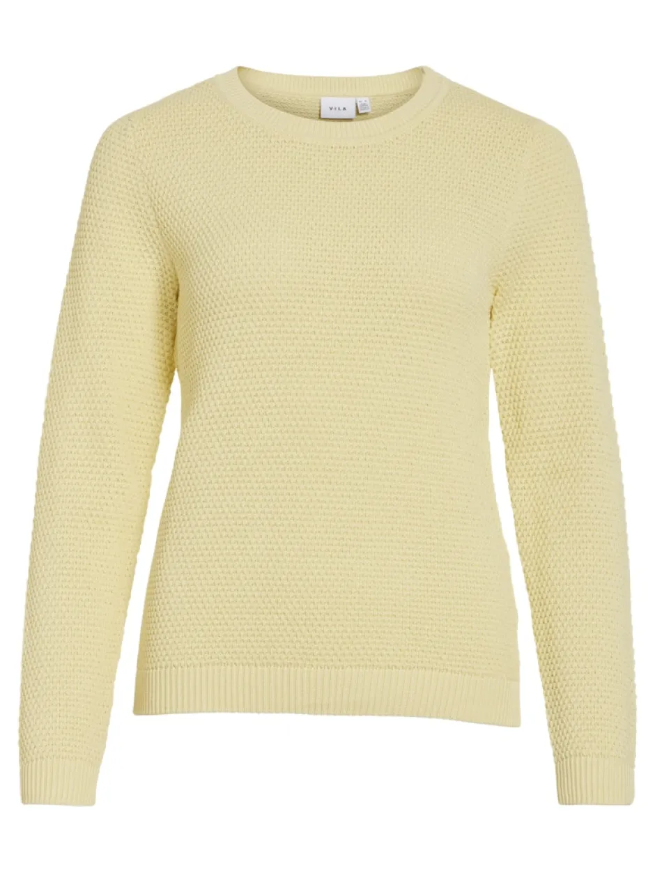 naisten neulepaita VIDalo O-Neck L/S Knit Top-NOOS,>Vila Clearance