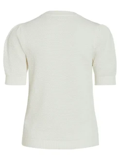 naisten neulepusero, VIDALO O-NECK S/S KNIT TOP><noscript><img width=