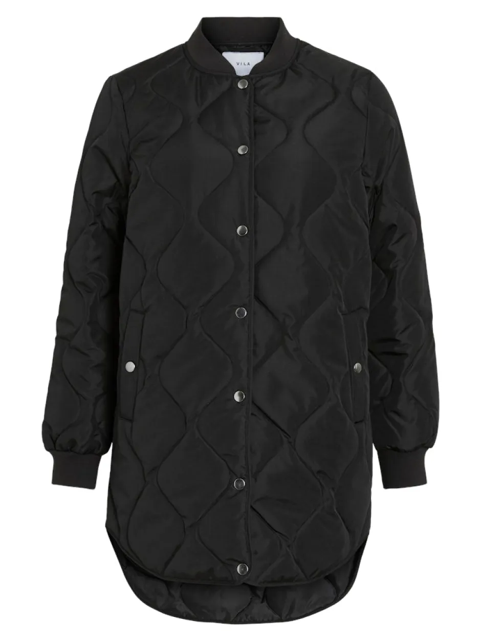naisten tikkitakki VITATE L/S QUILT JACKET - NOOS,>Vila Online
