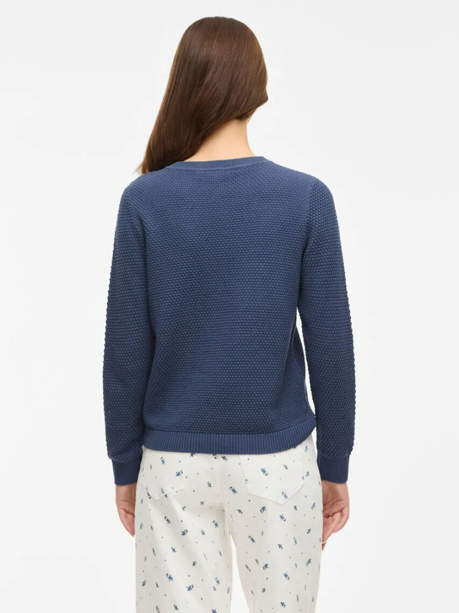 neule, K-VIDALO O-NECK L/S KNIT TOP- NOOS>Vila Clearance