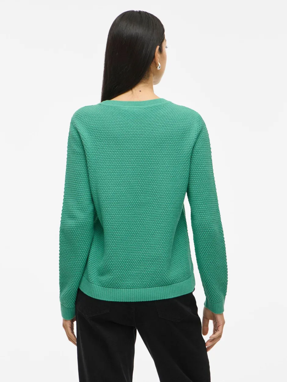 neule K-VIDALO O-NECK L/S KNIT TOP- NOOS,>Vila Sale