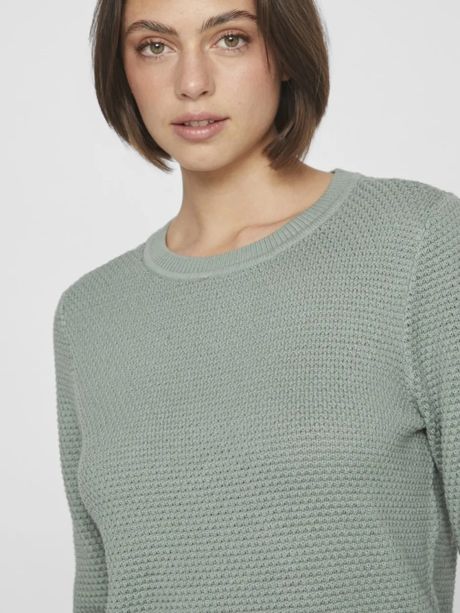 neule, VIDALO O-NECK L/S KNIT TOP>Vila New