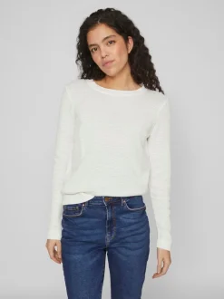 neule, VIDALO O-NECK L/S KNIT TOP>Vila Outlet