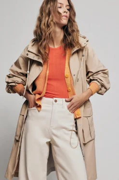 pitkä parkatakki, VISILIANA LONG PARKA JACKET>Vila