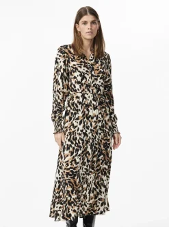 mekko, YASALIRA LS LONG DRESS S Beige Kuosi>Y.A.S Sale