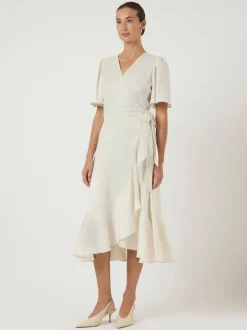 mekko YASTHEA 2/4 MIDI WRAP DRESS S. NOOS,>Y.A.S Clearance