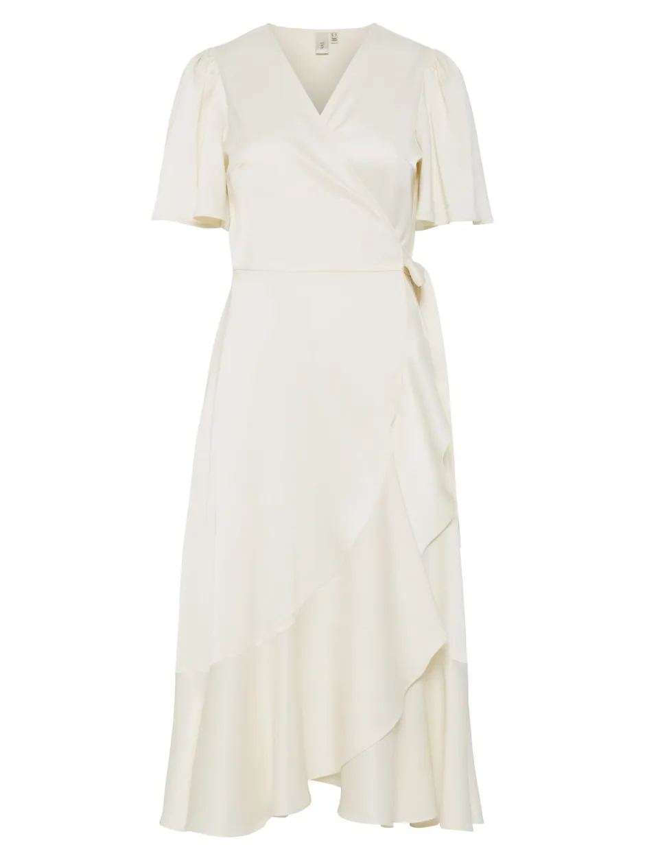 mekko YASTHEA 2/4 MIDI WRAP DRESS S. NOOS,>Y.A.S Clearance