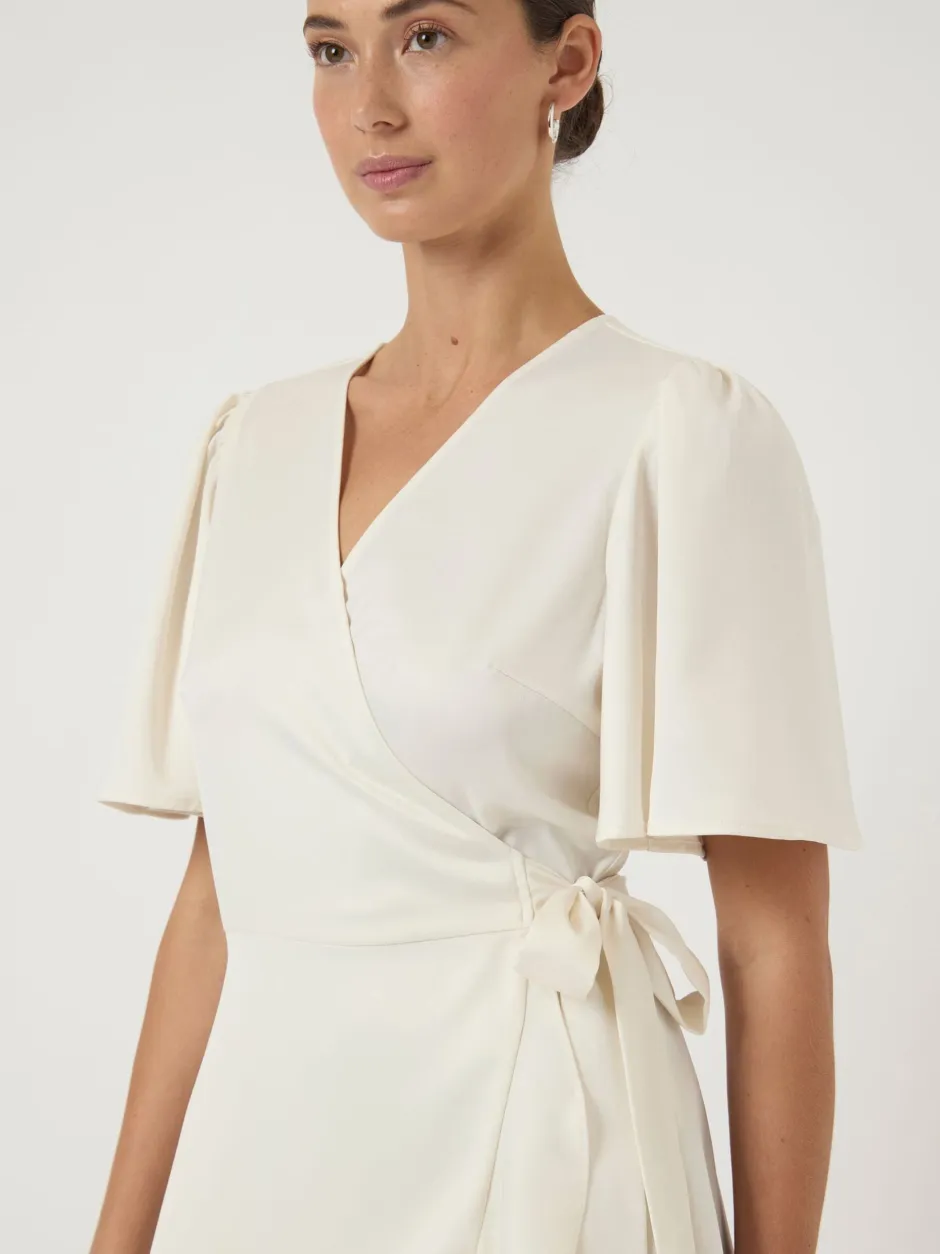 mekko YASTHEA 2/4 MIDI WRAP DRESS S. NOOS,>Y.A.S Clearance