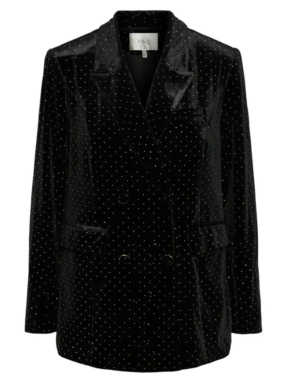 Naisten Bleiseri, YASHELLA LS VELOUR BLAZER>Y.A.S