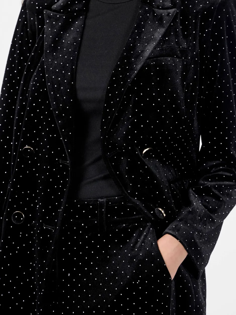 Naisten Bleiseri, YASHELLA LS VELOUR BLAZER>Y.A.S