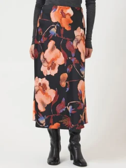 naisten hame YASPELLA HW MIDI SKIRT S. NOOS, Black Pilana><noscript><img width=