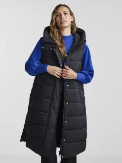 naisten liivi K-YASLIRO PADDED VEST, musta>Y.A.S Best