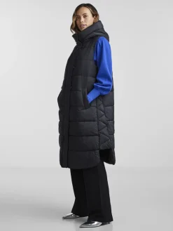 naisten liivi K-YASLIRO PADDED VEST, musta><noscript><img width=