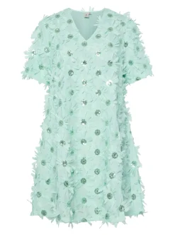 naisten mekko, YASABELONE SS V-NECK DRESS><noscript><img width=