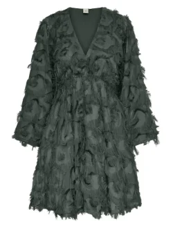 naisten mekko, YASPAZYLLA 7/8 DRESS Armeijanvihreä>Y.A.S Best