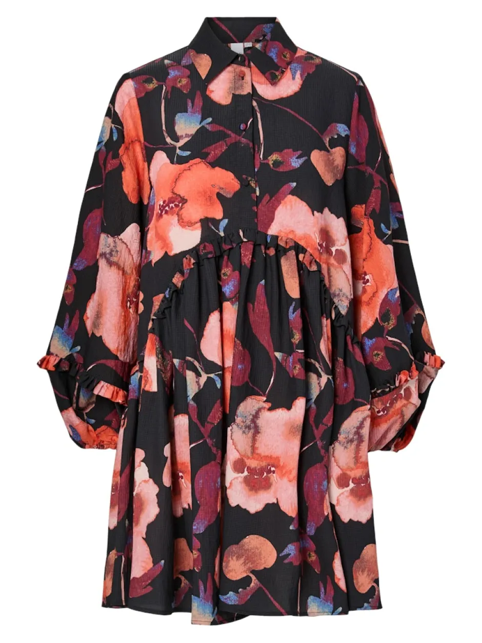 naisten mekko YASPILANA LS DRESS S, Black Pilana>Y.A.S Online