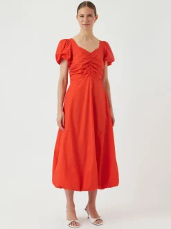 naisten mekko, YASRIVANNA SS DRESS - SHOW Punainen Kuosi>Y.A.S Clearance