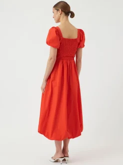 naisten mekko, YASRIVANNA SS DRESS - SHOW Punainen Kuosi>Y.A.S Clearance