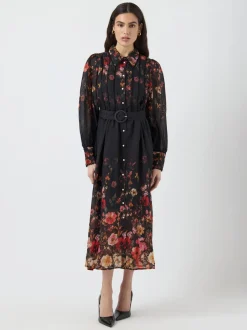 naisten mekko, YASROMANTICA LS LONG DRESS>Y.A.S