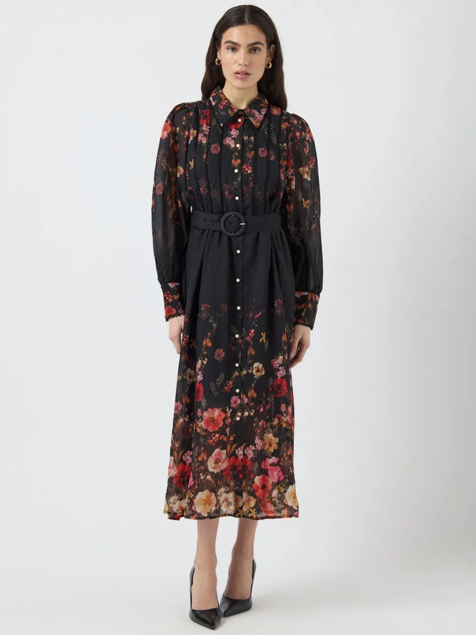 naisten mekko, YASROMANTICA LS LONG DRESS>Y.A.S