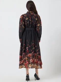 naisten mekko, YASROMANTICA LS LONG DRESS>Y.A.S