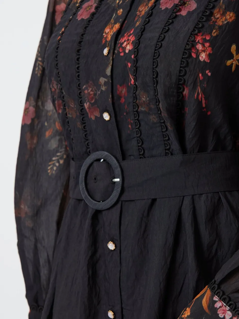 naisten mekko, YASROMANTICA LS LONG DRESS>Y.A.S