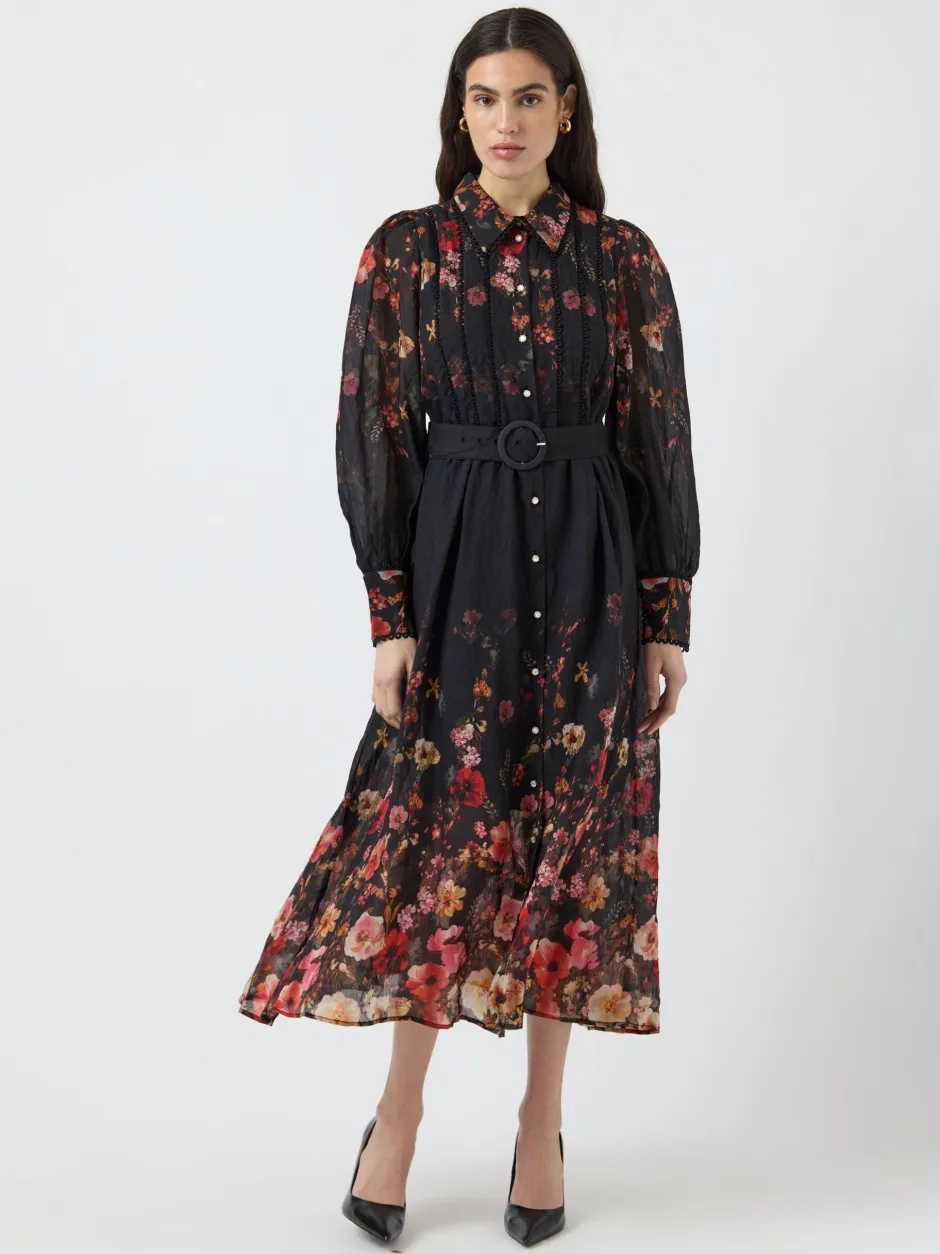naisten mekko, YASROMANTICA LS LONG DRESS>Y.A.S