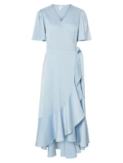 Naisten Mekko, YASTHEA 2/4 MIDI WRAP DRESS><noscript><img width=