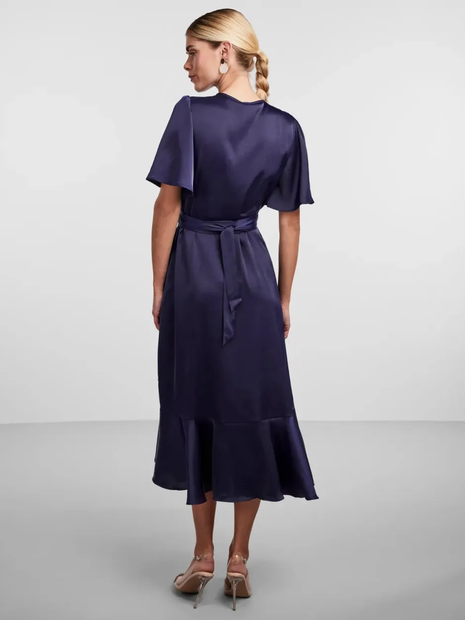 Naisten Mekko, YASTHEA 2/4 MIDI WRAP DRESS>Y.A.S Hot