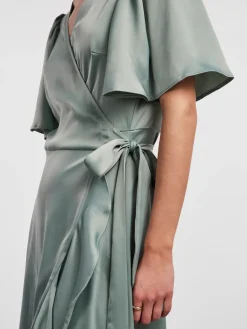 Naisten Mekko, YASTHEA 2/4 MIDI WRAP DRESS><noscript><img width=