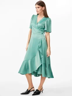 Naisten Mekko, YASTHEA 2/4 MIDI WRAP DRESS><noscript><img width=