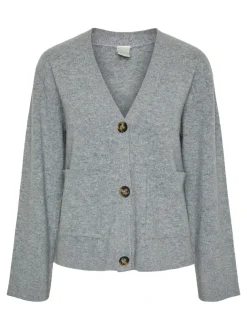 Naisten Neuletakki, YASEMILIE LS CARDIGAN KNIT S. NOOS Grafiitti><noscript><img width=