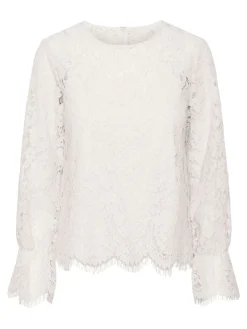 naisten paita, YASPERLA LS LACE TOP S><noscript><img width=