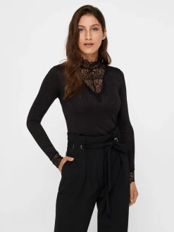 Naisten Pusero YASBLACE HIGHNECK TOP NOOS>Y.A.S Online