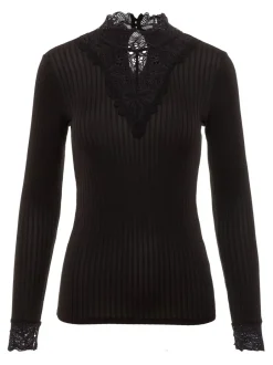 Naisten Pusero YASBLACE HIGHNECK TOP NOOS><noscript><img width=