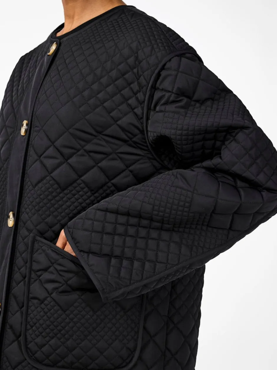 naisten tikkitakki YASLAURIE LS Padded Jacket S., musta>Y.A.S