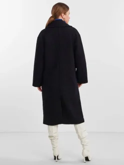 Naisten Villakangastakki, YASMILA LS WOOL MIX COAT NOOS>Y.A.S Outlet