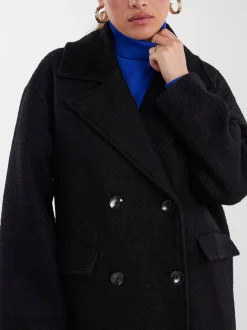 Naisten Villakangastakki, YASMILA LS WOOL MIX COAT NOOS><noscript><img width=