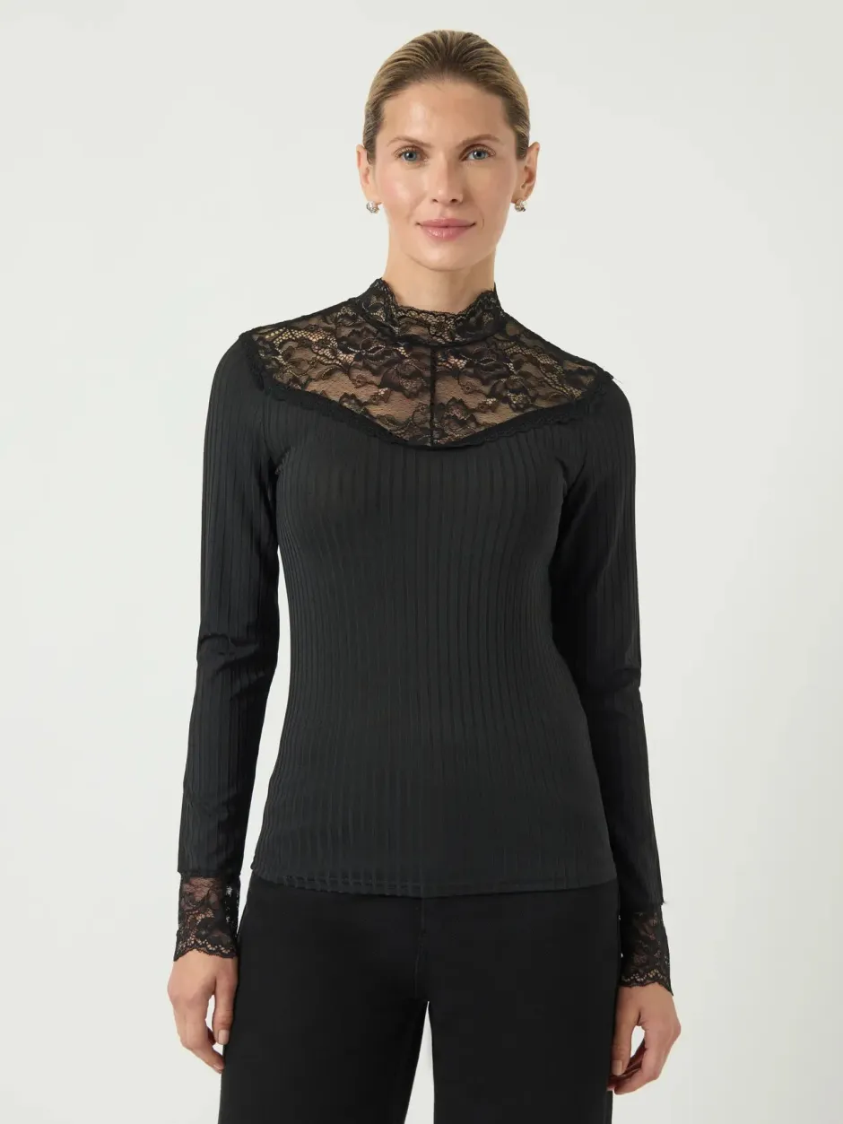 pusero, YASBLACE LS TOP>Y.A.S Hot